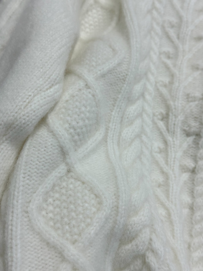 NIGO Chanel Cardigan Cashmere Silk White #nigo375696