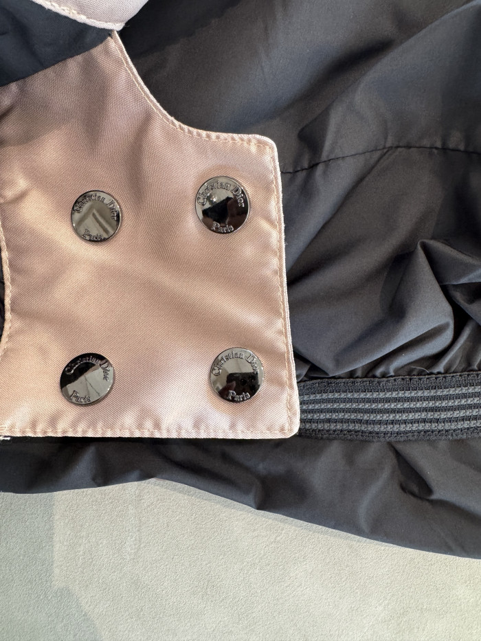 NIGO Dior DiorAlps Belted Puffer Vest Pink Quilted Technical Taffeta #nigo375703