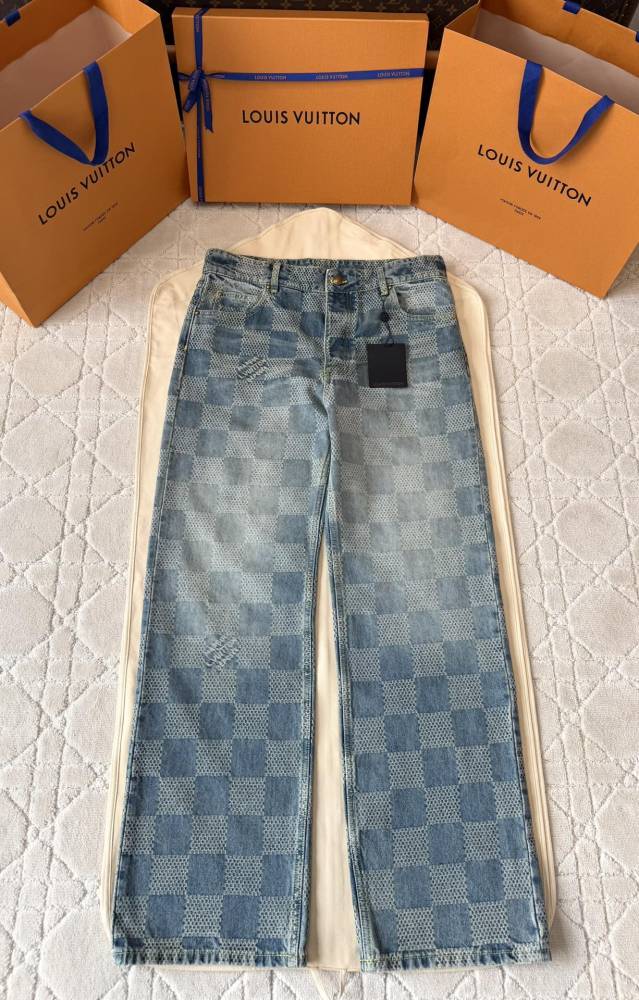 NIGO Louis Vuitton Damier Classic Denim Jacket Pants #nigo375744