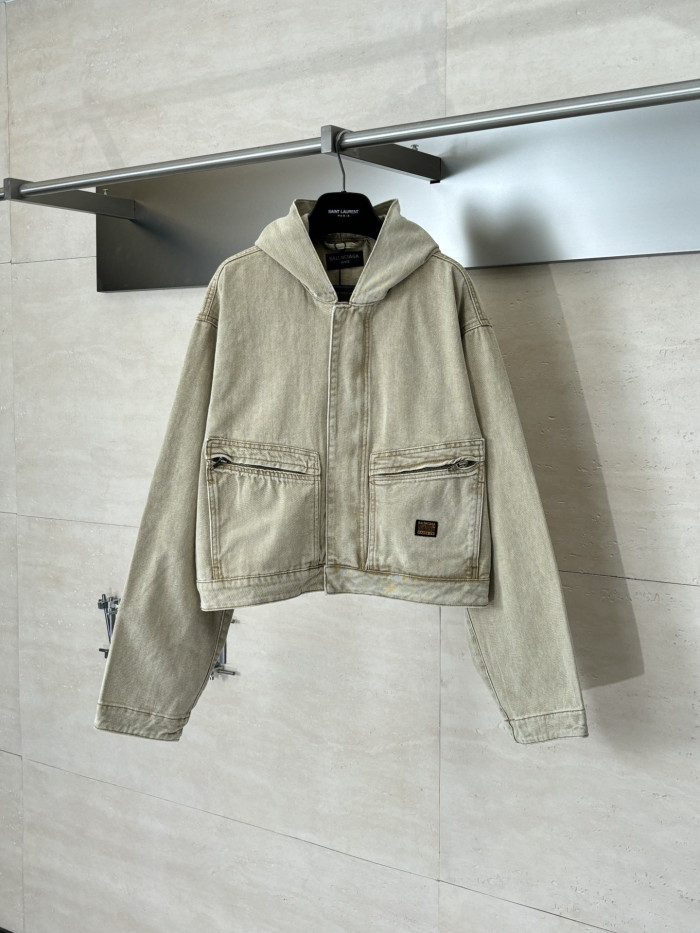 NIGO Balenciaga Men's Cropped Hooded Workwear Jacket #nigo375601