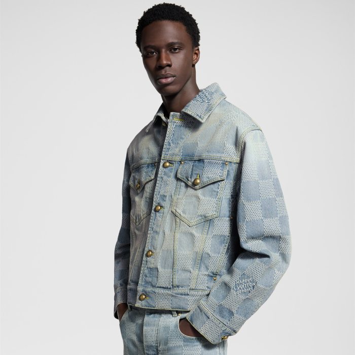 NIGO Louis Vuitton Damier Classic Denim Jacket Pants #nigo375744