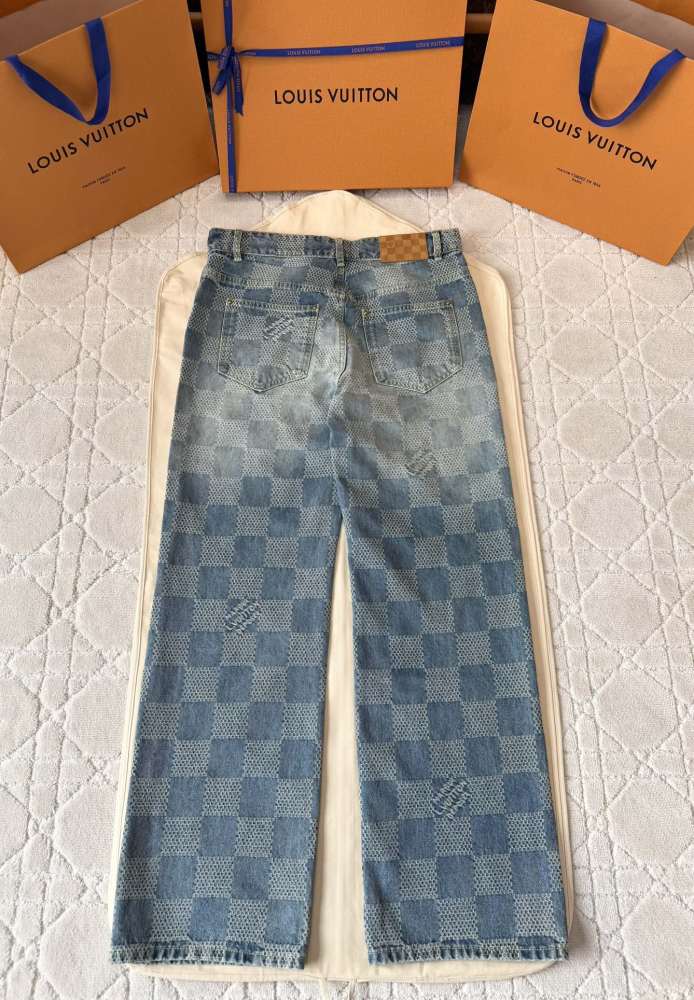 NIGO Louis Vuitton Damier Classic Denim Jacket Pants #nigo375744