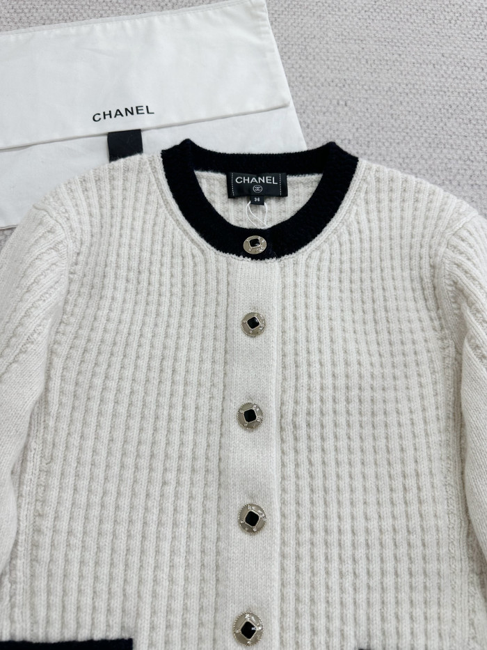 NIGO Chanel Jacket Wool Ecru Black #nigo375845