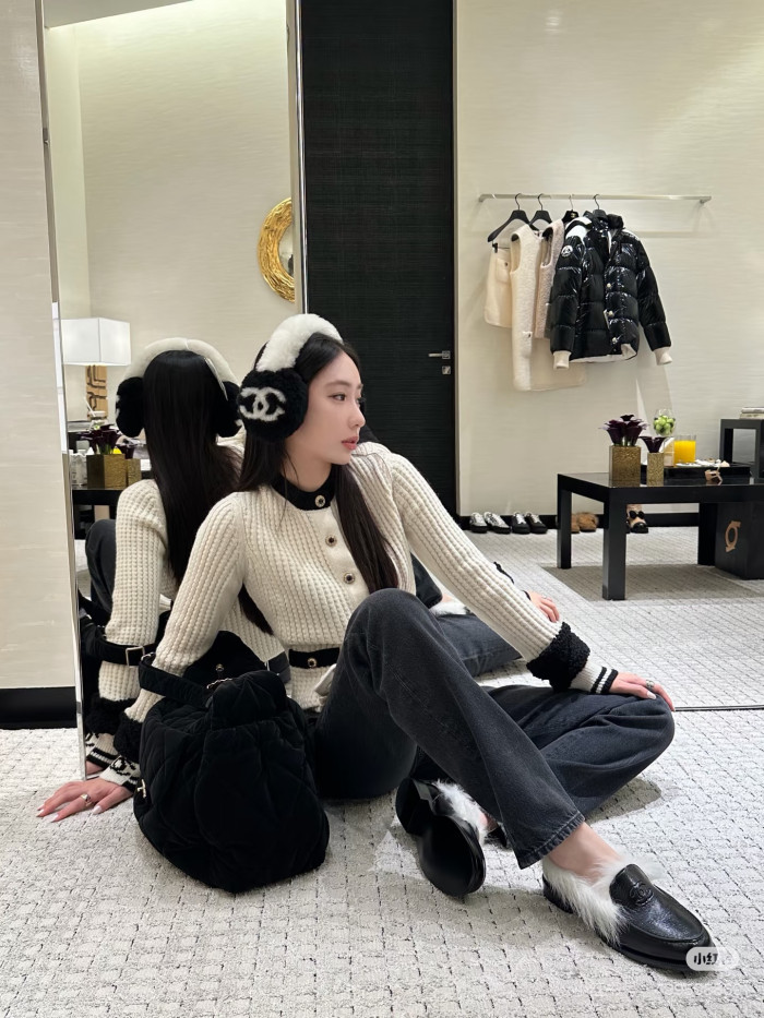 NIGO Chanel Jacket Wool Ecru Black #nigo375845