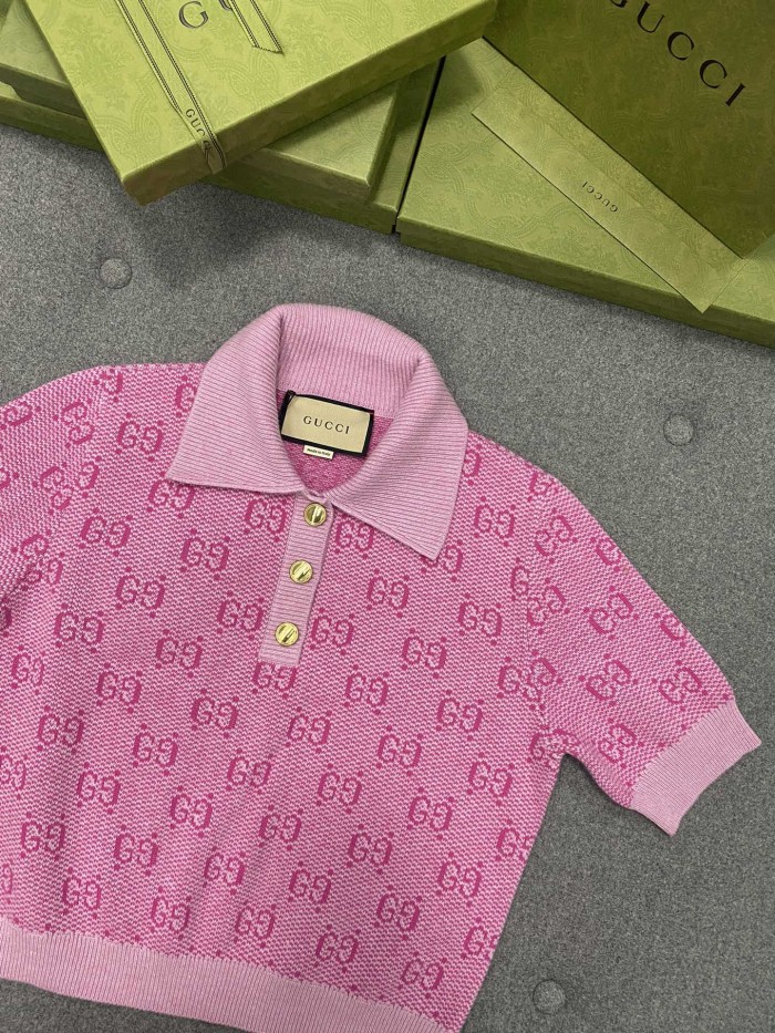 NIGO Gucci GG Wool Jacquard Polo #nigo375838