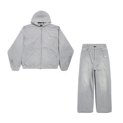 NIGO Balenciaga Top-quality Version Men's Trompe L Œil Hoodie Pants in Heather Grey#nigo335727