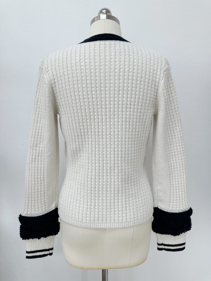 NIGO Chanel Jacket Wool Ecru Black #nigo375845