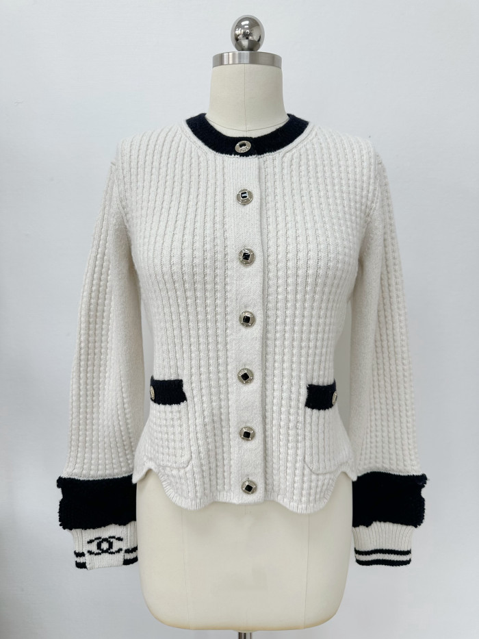 NIGO Chanel Jacket Wool Ecru Black #nigo375845