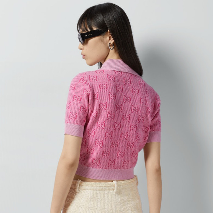 NIGO Gucci GG Wool Jacquard Polo #nigo375838