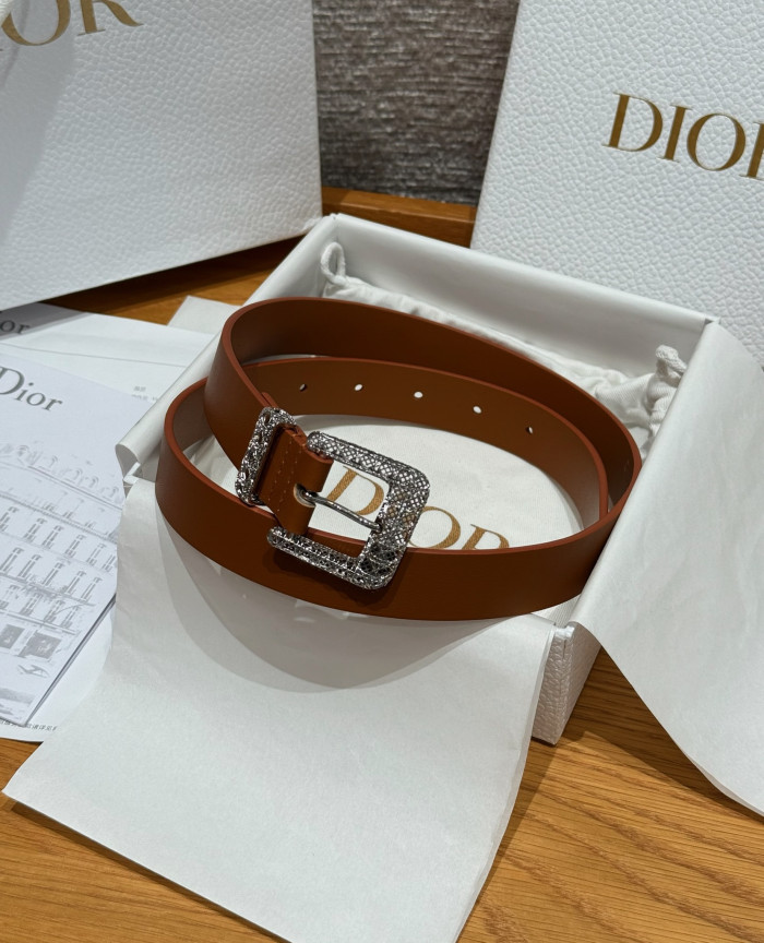 NIGO Dior Cannage Belt Black Smooth Calfskin 25MM #nigo375916