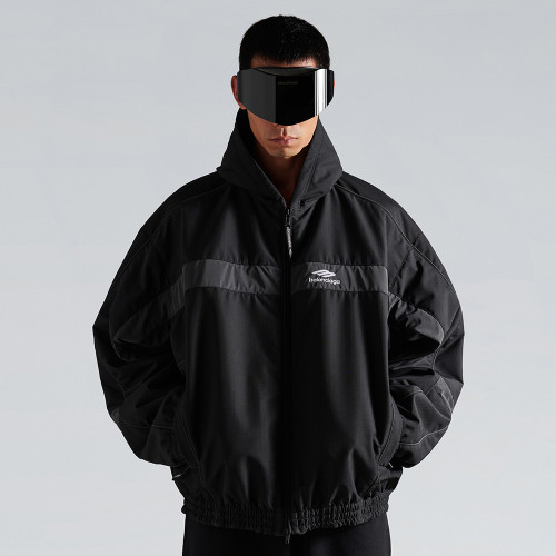NIGO Balenciaga Men's 3b Sports Icon Ski Tracksuit Parka in Black #nigo375922