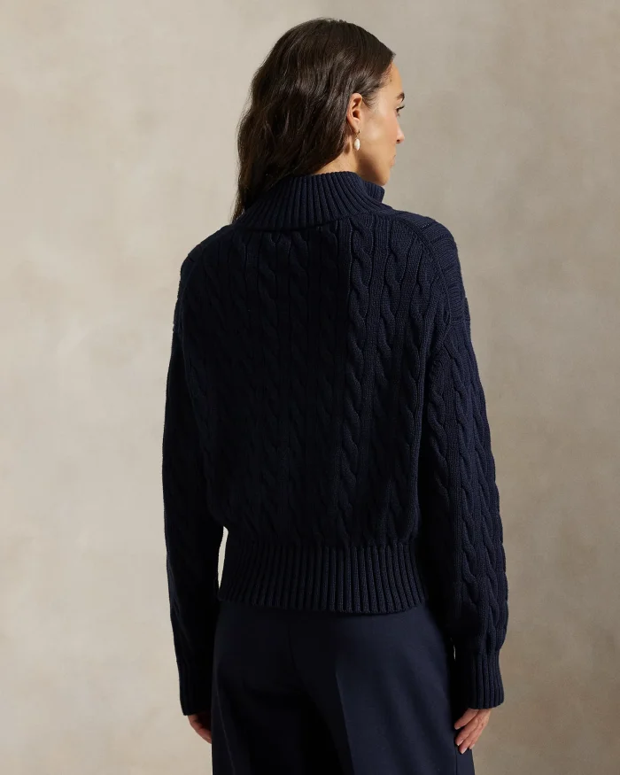 NIGO Ralph Lauren Cable-Knit Cotton Quarter Zip Jumper Women #nigo375944