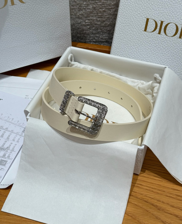 NIGO Dior Cannage Belt Black Smooth Calfskin 25MM #nigo375916