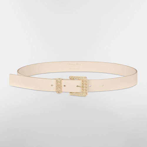 NIGO Dior Cannage Belt Black Smooth Calfskin 25MM #nigo375916