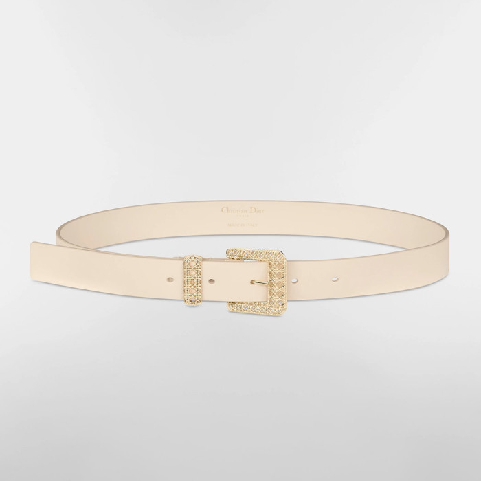 NIGO Dior Cannage Belt Black Smooth Calfskin 25MM #nigo375916