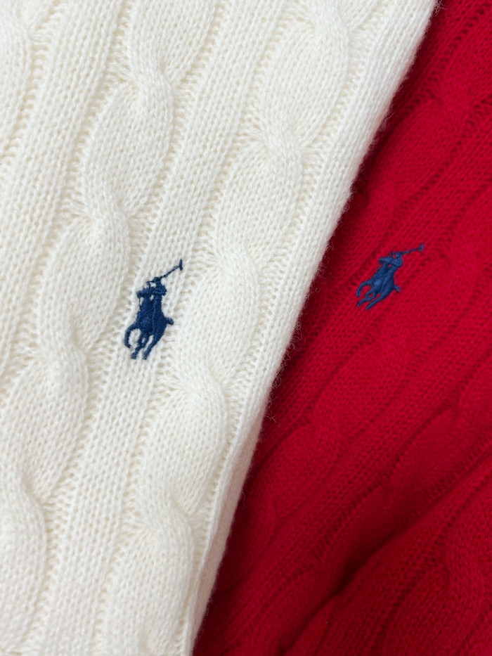 NIGO Ralph Lauren Cable-Knit Cotton Quarter Zip Jumper Women #nigo375944