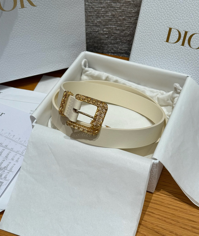 NIGO Dior Cannage Belt Black Smooth Calfskin 25MM #nigo375916