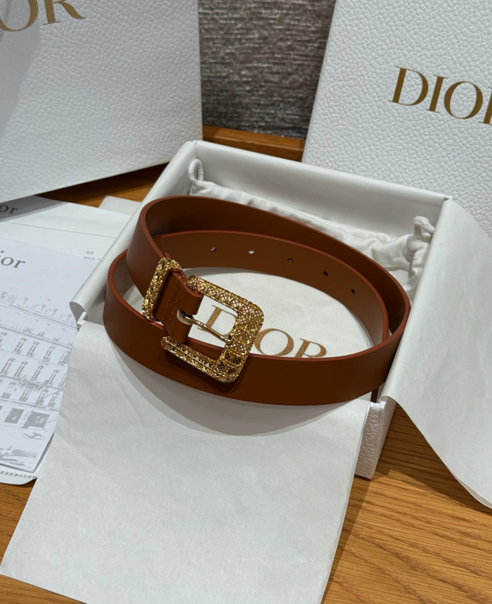 NIGO Dior Cannage Belt Black Smooth Calfskin 25MM #nigo375916