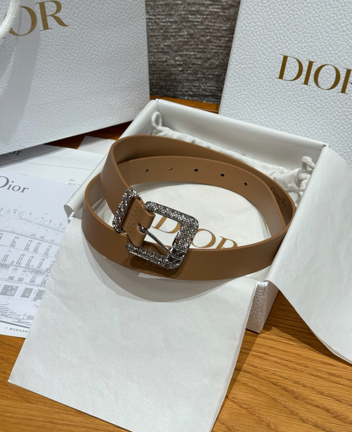 NIGO Dior Cannage Belt Black Smooth Calfskin 25MM #nigo375916