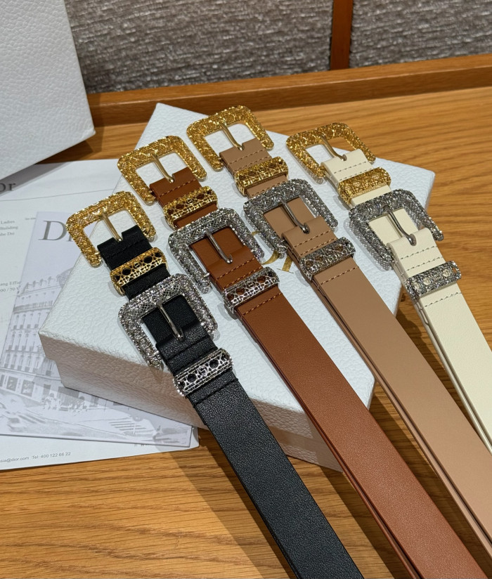 NIGO Dior Cannage Belt Black Smooth Calfskin 25MM #nigo375916