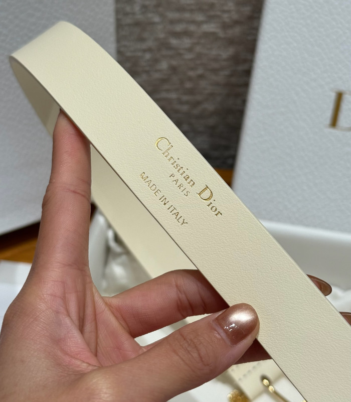 NIGO Dior Cannage Belt Black Smooth Calfskin 25MM #nigo375916