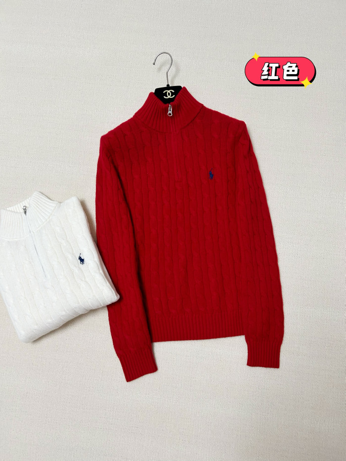 NIGO Ralph Lauren Cable-Knit Cotton Quarter Zip Jumper Women #nigo375944
