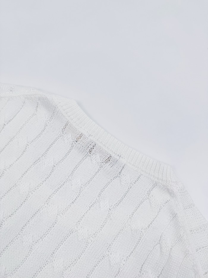 NIGO Ralph Lauren Cable Knit Cotton Sweater #nigo376042