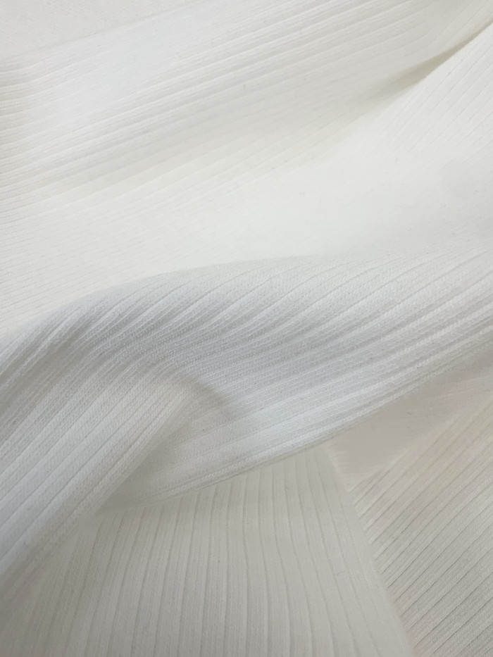 NIGO DIOR Tank Top Ecru Ribbed Cotton and Linen Jersey #nigo376143