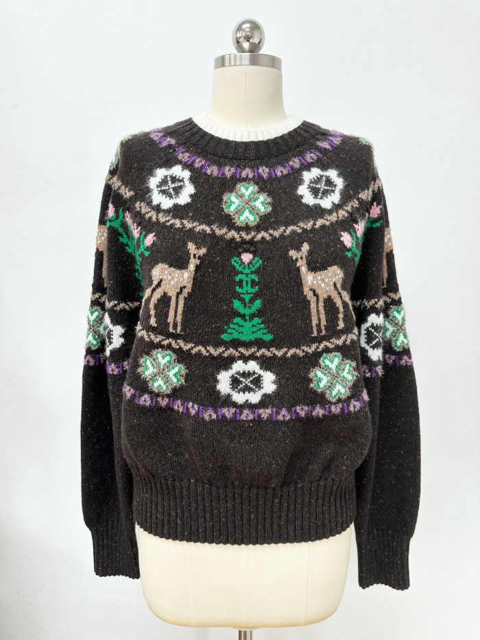 NIGO Chanel Pullover Cashmere Ecru Beige Black #nigo376367