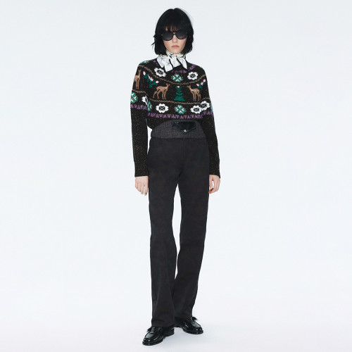 NIGO Chanel Pullover Cashmere Ecru Beige Black #nigo376367