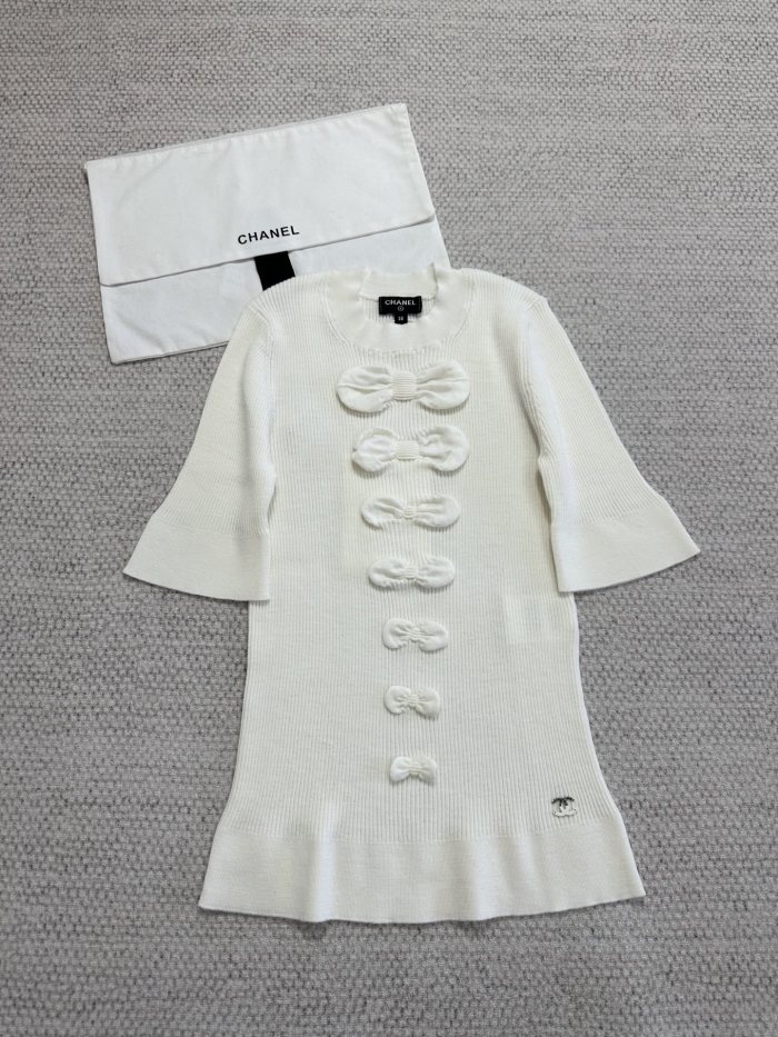 NIGO Chanel Top-quality Version Bow Knitted Short Sleeves #nigo376427