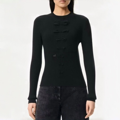 NIGO Chanel Top-quality Version Bow-knotted Wavy Knitted Bottoming Shirt #nigo336386
