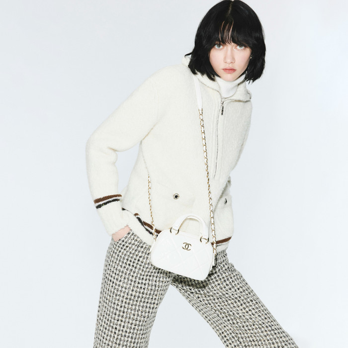 NIGO Chanel Sweater Cashmere Alpaca White Brown #nigo376477
