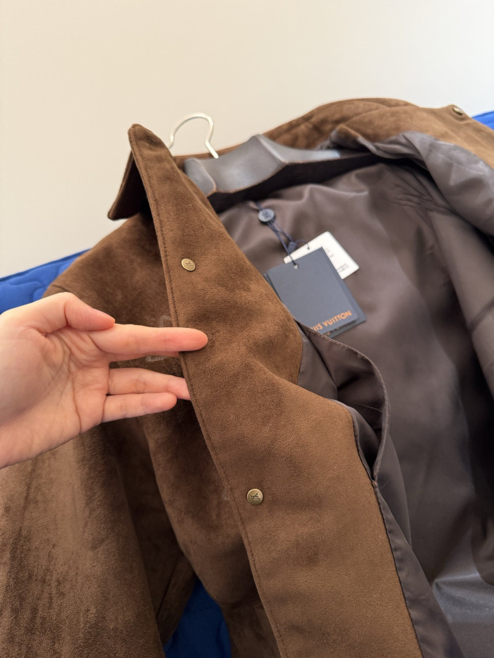 NIGO LOUIS VUITTON Monogram Embroidered Suede Overshirt #nigo376523