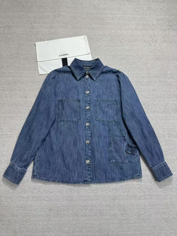 NIGO Chanel Top-quality Version Women's Blue Denim Jacket #nigo376831