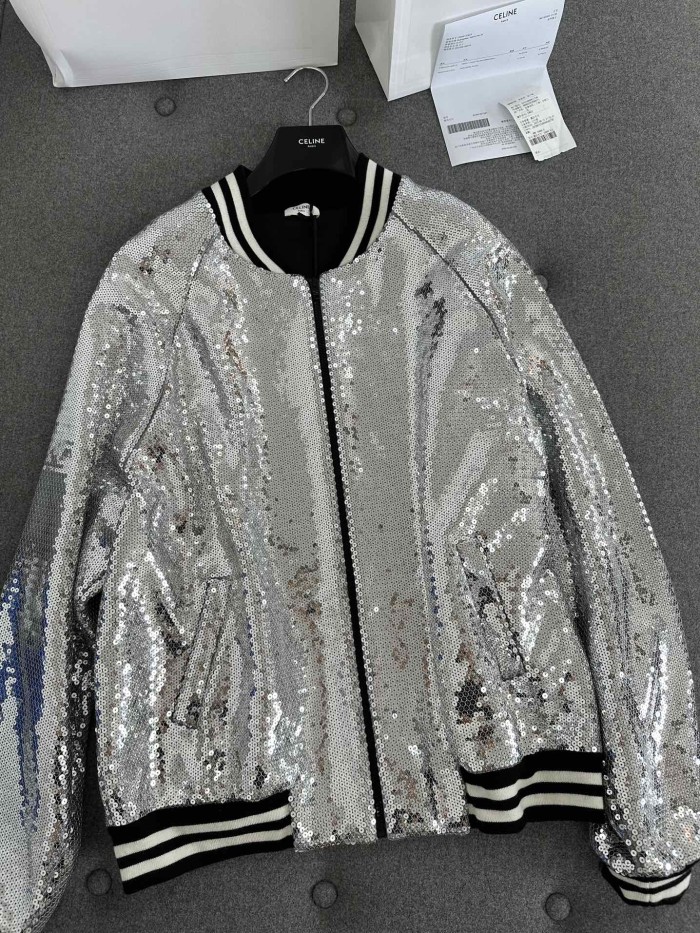 NIGO Celine Sequin Bomber Jacket #nigo288699