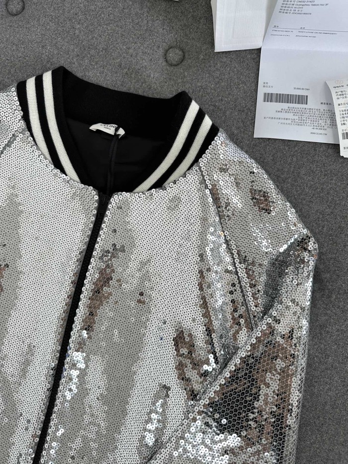 NIGO Celine Sequin Bomber Jacket #nigo288699