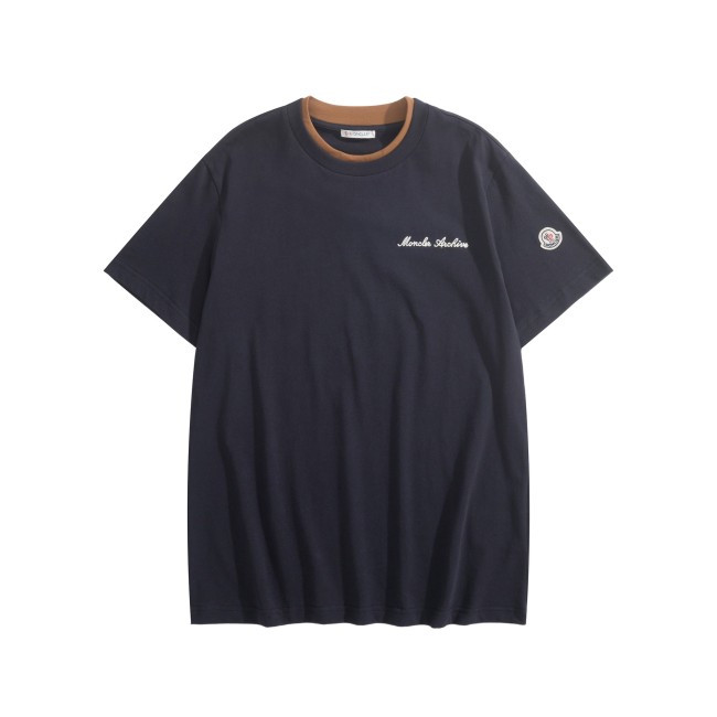 Moncler Archive Embroidered Logo Cotton T-Shirt YB3800 2026 SS Spring Summer Collection 376870