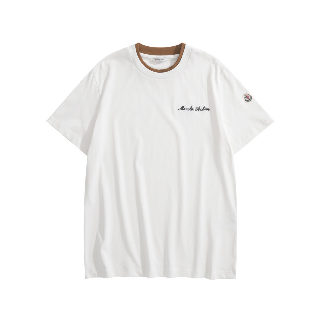 Moncler Archive Embroidered Logo Cotton T-Shirt YB3800 2026 SS Spring Summer Collection 376869