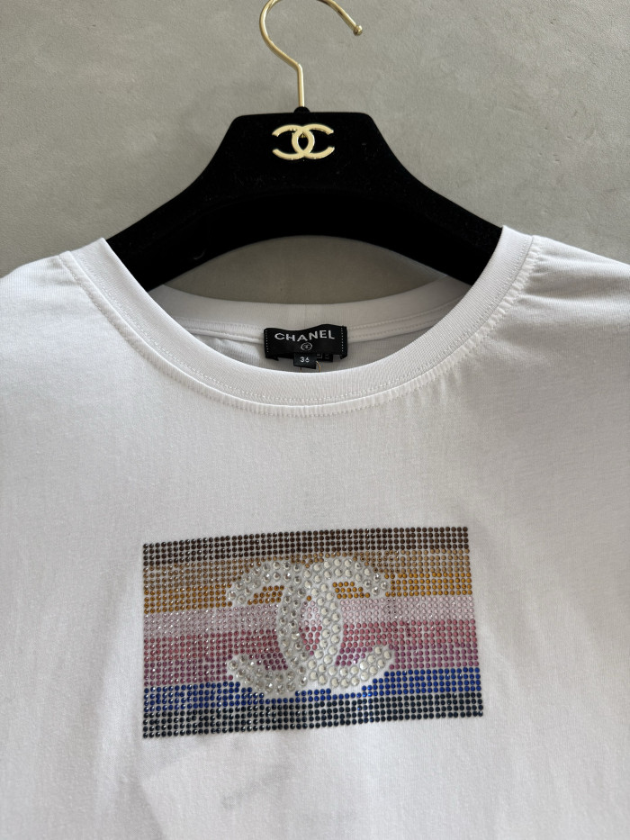 NIGO Chanel  White Multi Sequin T-Shirt #nigo376942