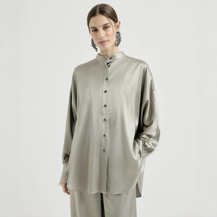 NIGO Brunello Cucinelli Silk Satin Shirt Spring Summer 2026 #nigo376977