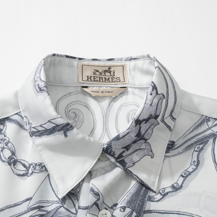 NIGO Hermes L'Instruction du Roy Patine Technology Silk Shirt #nigo324920
