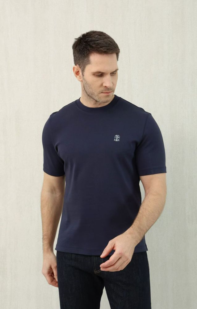 NIGO Brunello Cucinelli Cotton Jersey Slim Fit Crew Neck T-shirt With Logo #nigo376925