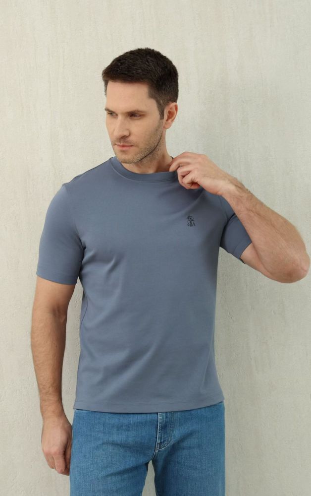 NIGO Brunello Cucinelli Cotton Jersey Slim Fit Crew Neck T-shirt With Logo #nigo376925
