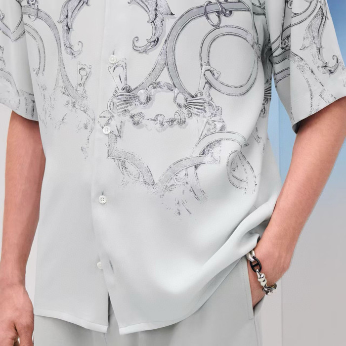 NIGO Hermes L'Instruction du Roy Patine Technology Silk Shirt #nigo324920
