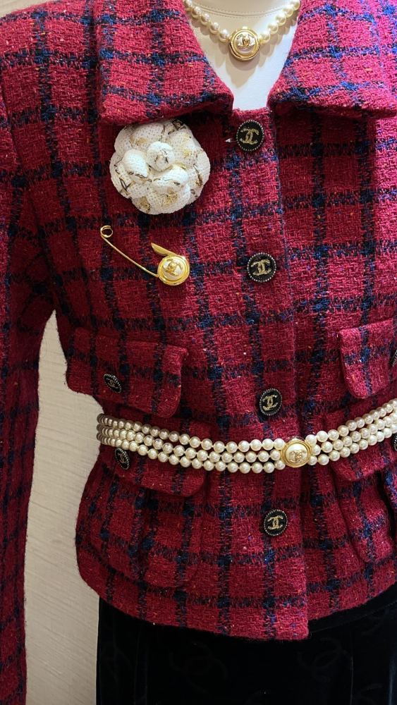 NIGO Chanel 24A Gold Button Double C Pearl Triple Layer Waist Chain #nigo302519