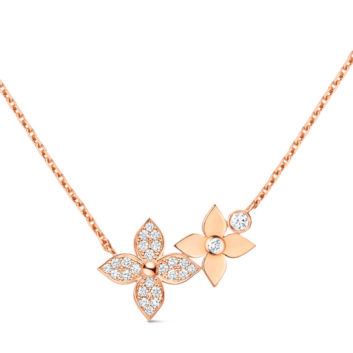 NIGO Louis Vuitton Double Flower Pendant Necklace #nigo376979