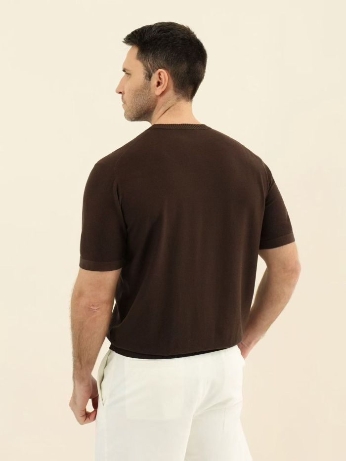 NIGO Loro Piana Solid Color Round Neck Pullover Short Sleeve T-shirt #nigo377035