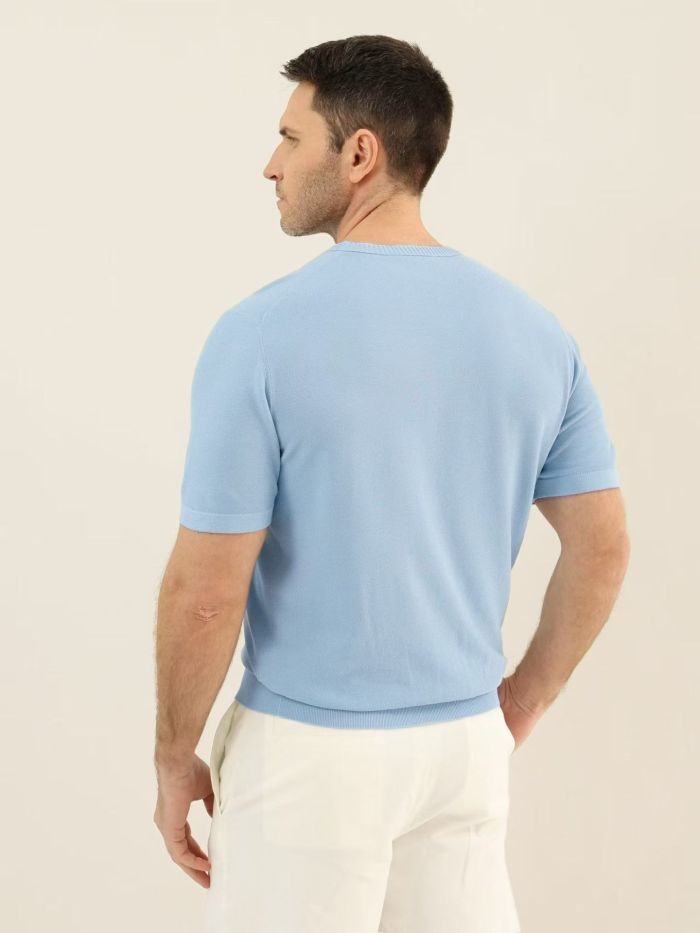 NIGO Loro Piana Solid Color Round Neck Pullover Short Sleeve T-shirt #nigo377035