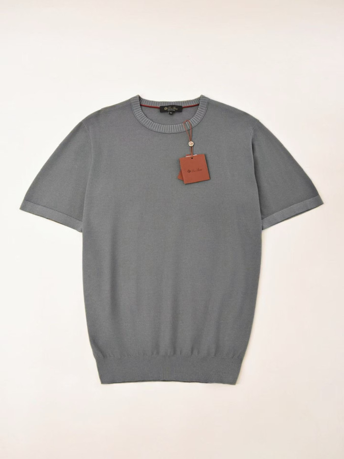 NIGO Loro Piana Solid Color Round Neck Pullover Short Sleeve T-shirt #nigo377035